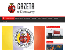 Tablet Screenshot of gazeta.choroszcz.pl