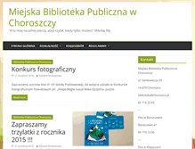 Tablet Screenshot of biblioteka.choroszcz.pl
